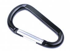 D-shaped Aluminium alloy carabiner for Camping Hiking